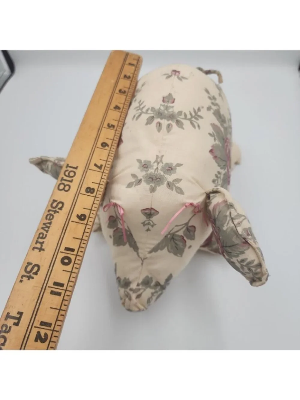 French Shabby Chic Pig Shape Floral Pillow 11